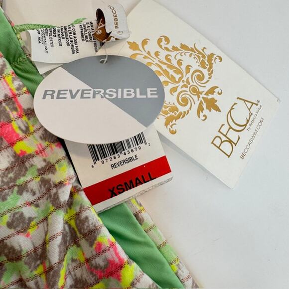 Becca Call of the Wild X-Small Reversible Hipster Bikini Bottom - Picture 5 of 14